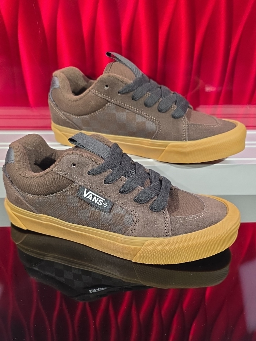 Vans Chukka Push Tonal Checkerboard Demita Gum Men's 6.5 Women's 8.0 New